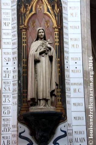 Detail, statue of St. Therese in St. Eulalie's Church, Bordeaux