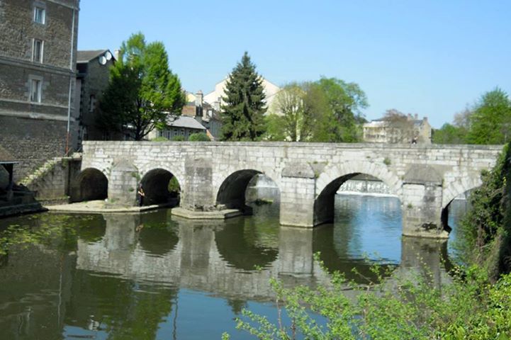 st. leonard's bridge over the sarthe river, alencon. photo courtesy of the shrine at alencon.