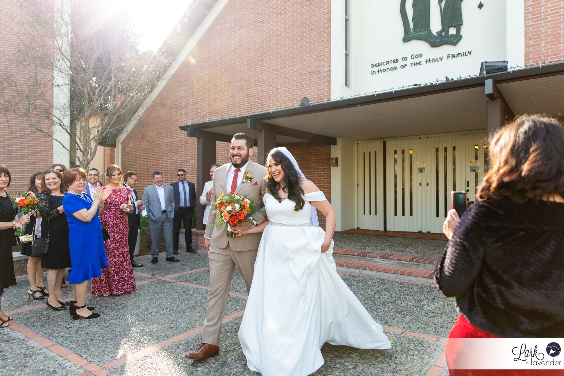 Beautiful Holy Family Catholic Church & Festive Heritage Museum of Orange County wedding in Santa Ana, CA