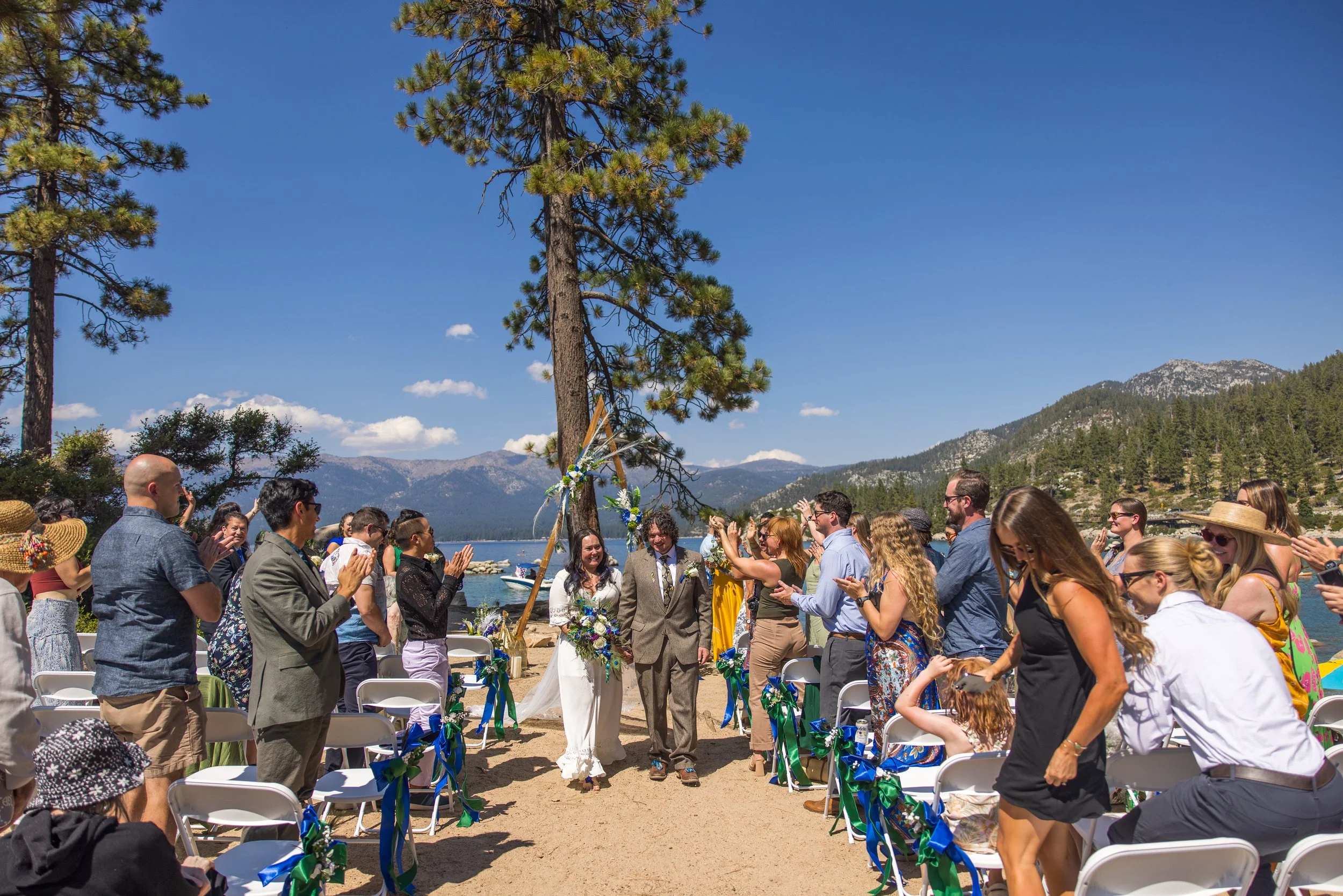 DIY Boho Chic Wedding in Sand Harbor, Lake Tahoe, CA
