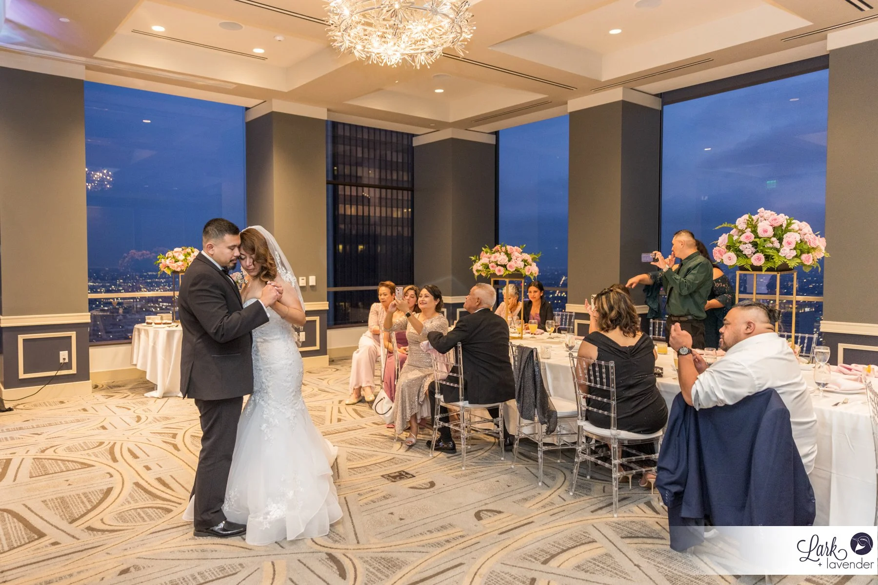 Posh & Intimate City Club DTLA Wedding in Los Angeles, CA