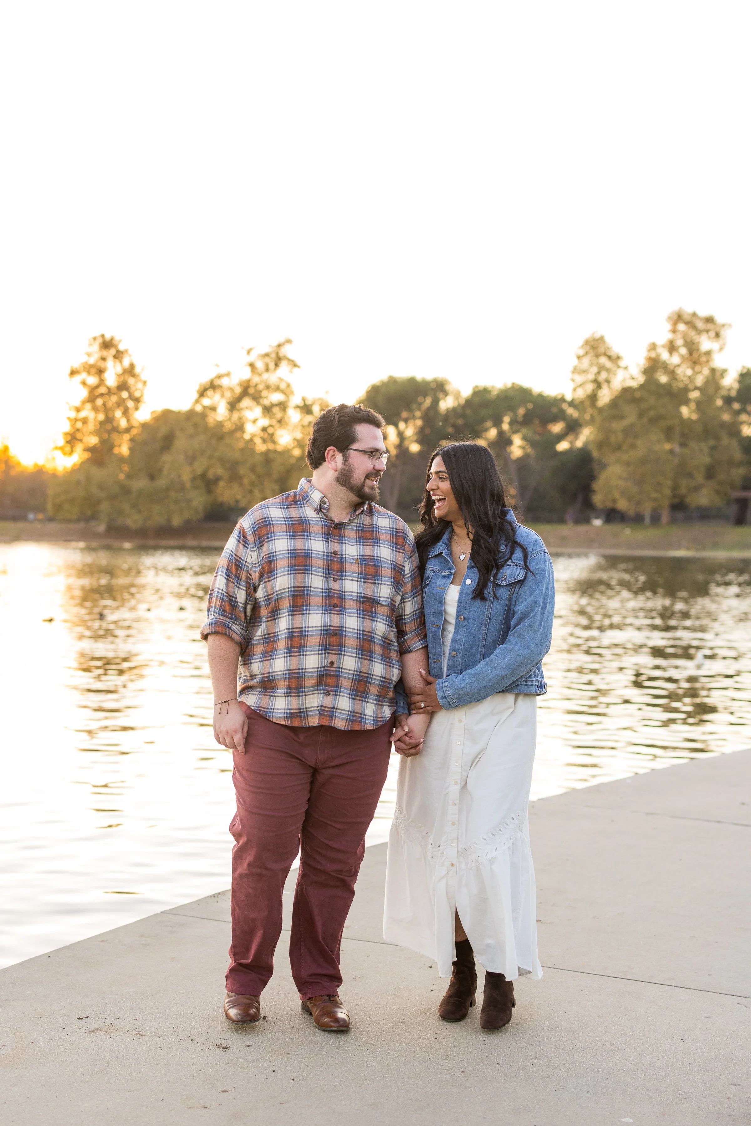 Lakeside Autumn Proposal at Lake Balboa, CA