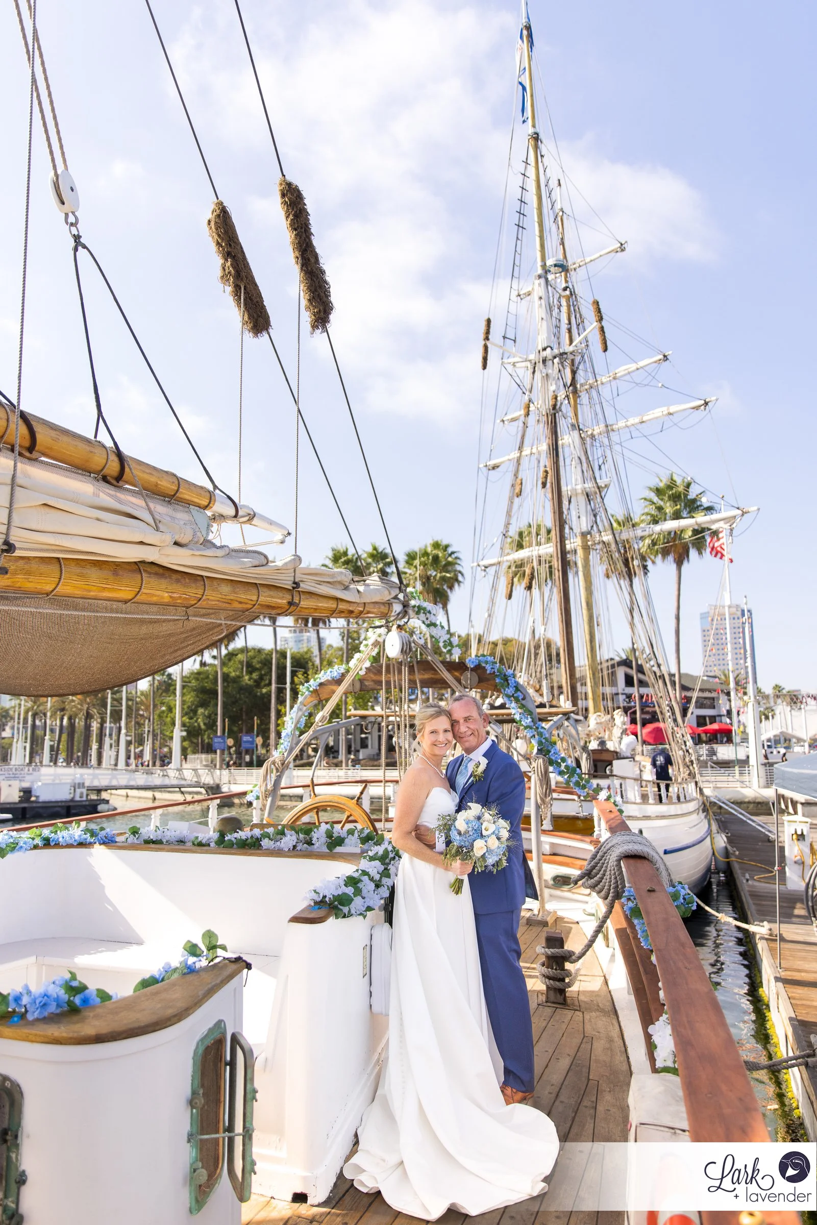 Historic & Sea-Worthy Tall Ship & Parker's Lighthouse Wedding in the Long Beach Harbor, CA