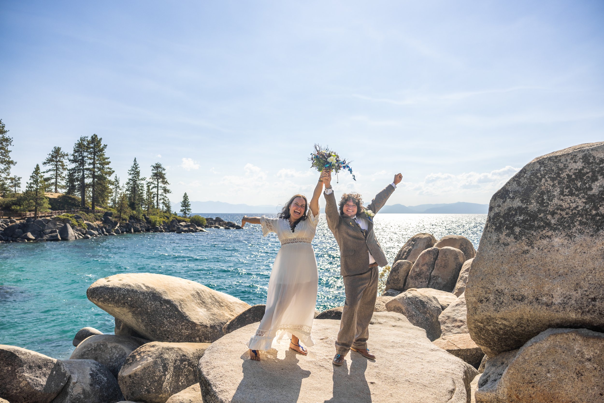 DIY Boho Chic Wedding in Sand Harbor, Lake Tahoe, CA