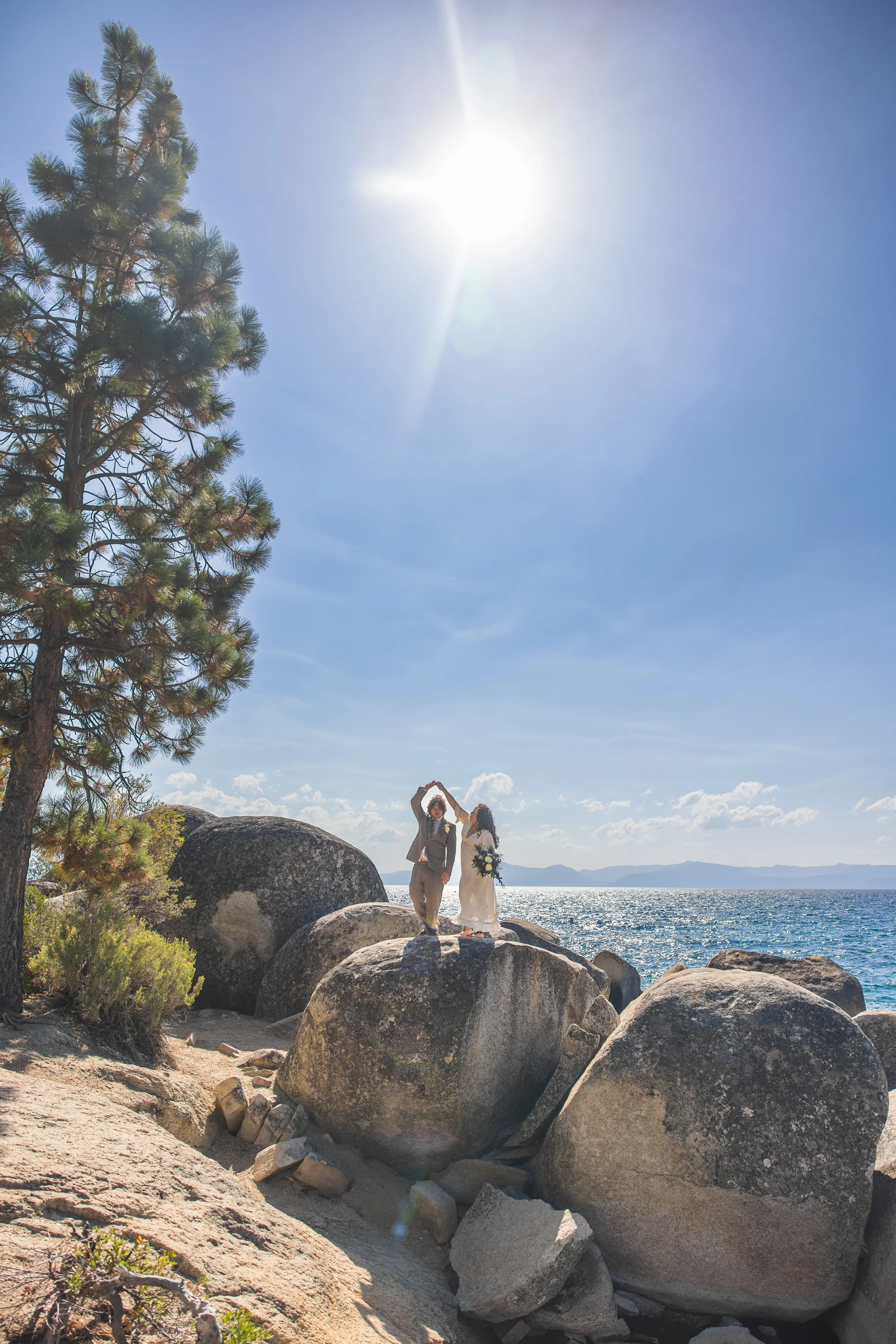 DIY Boho Chic Wedding in Sand Harbor, Lake Tahoe, CA