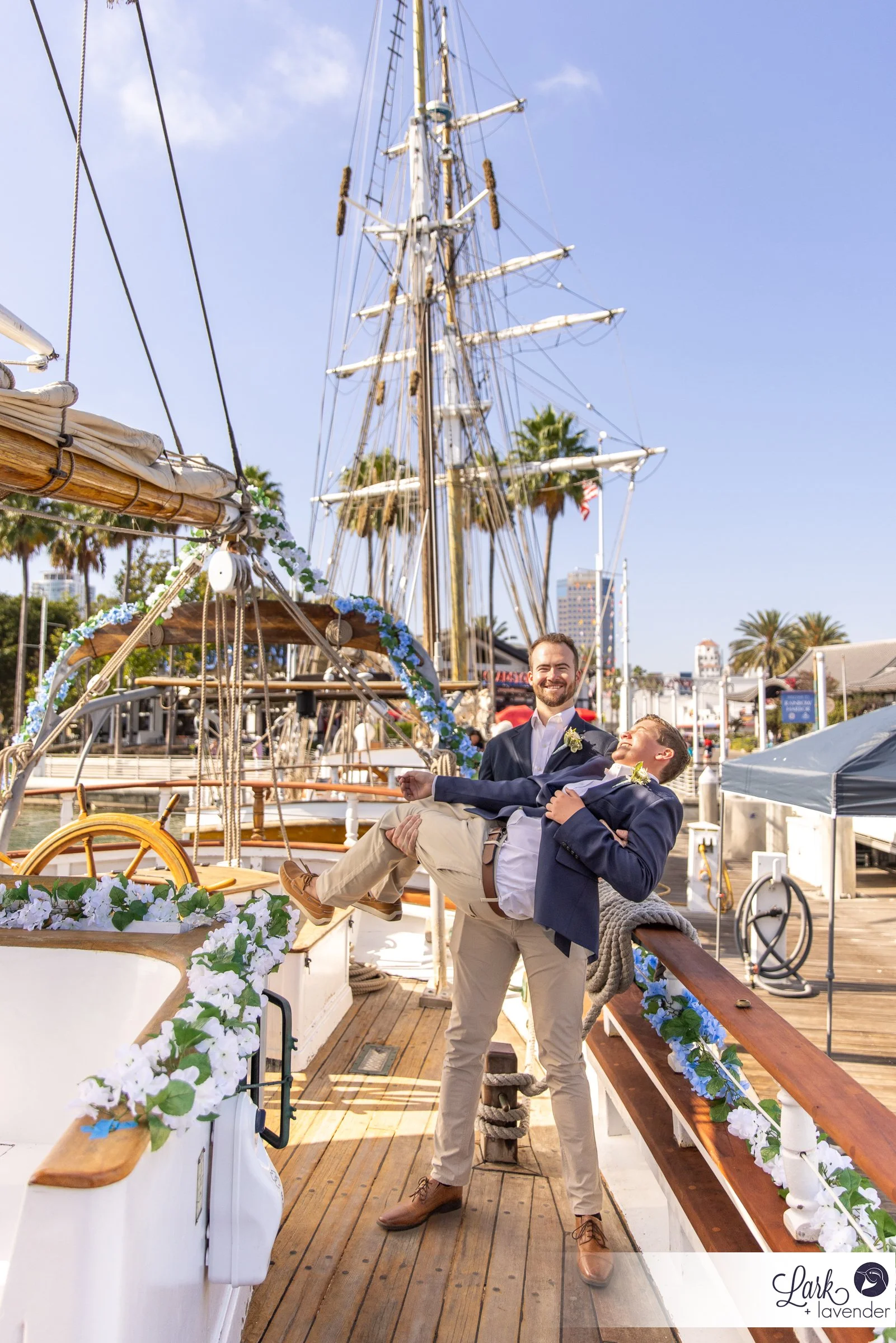 Historic & Sea-Worthy Tall Ship & Parker's Lighthouse Wedding in the Long Beach Harbor, CA