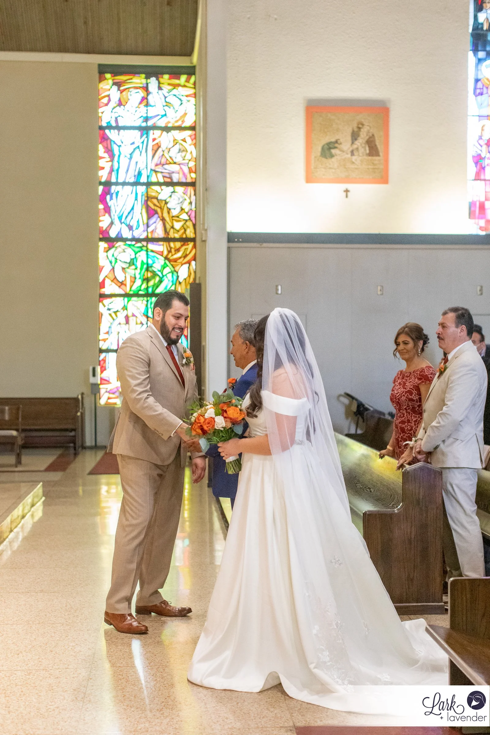 Beautiful Holy Family Catholic Church & Festive Heritage Museum of Orange County wedding in Santa Ana, CA