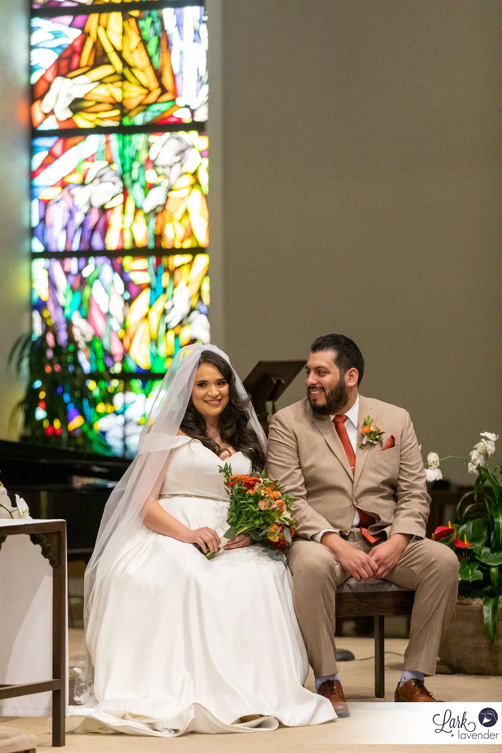 Beautiful Holy Family Catholic Church & Festive Heritage Museum of Orange County wedding in Santa Ana, CA