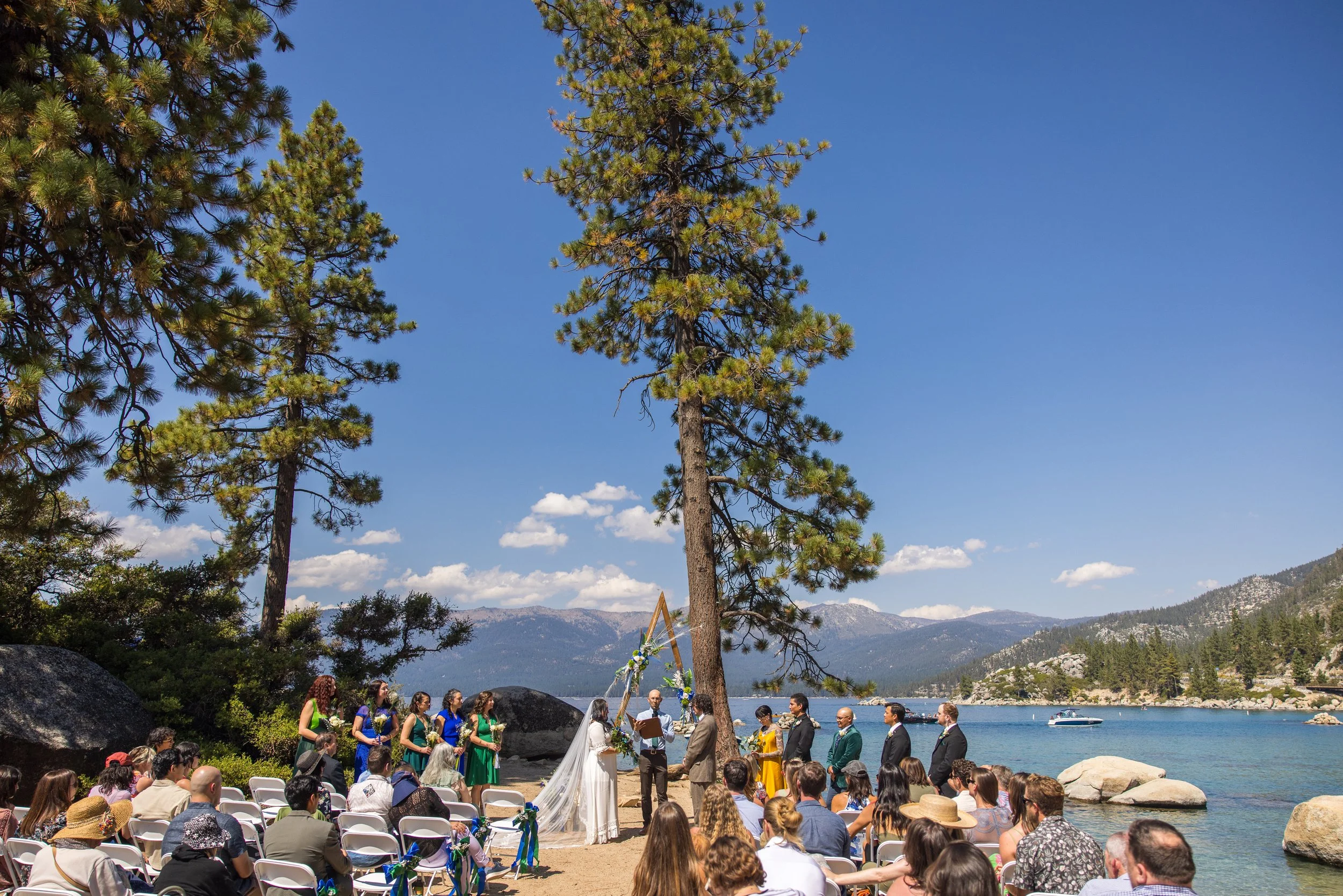 DIY Boho Chic Wedding in Sand Harbor, Lake Tahoe, CA