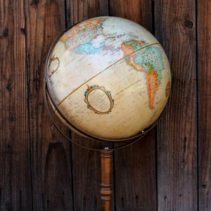 STANDING GLOBE - $25 MORE DETAILS & PICS...