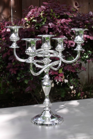 "ELSIE" - English Silver Table Candelabra RENT FOR $20 MORE DETAILS & PICS...