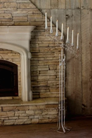 Standing Floor Candelabra - "CRISTOBAL" RENT FOR $50/pair MORE DETAILS & PICS...