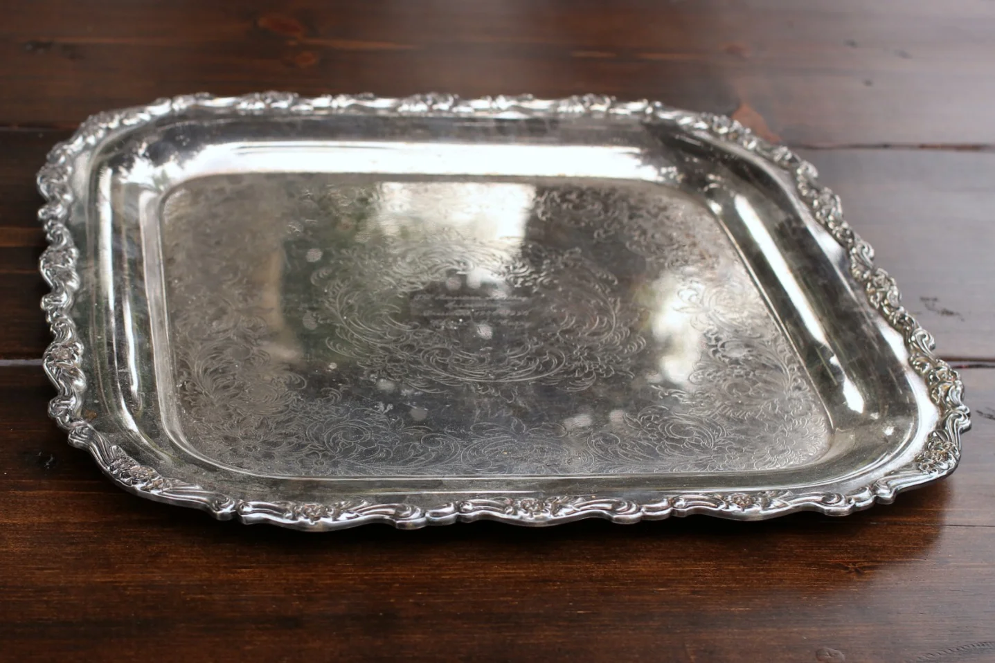 LARGE SQUARE TRAY - $15 11"x 11" -inside lip / 15" X 15 "overall