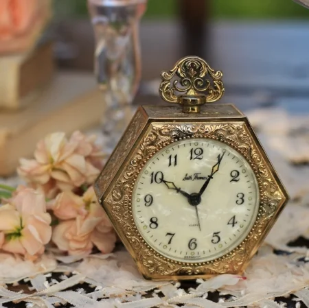 Small "Seth Thomas" Hexagon Clock - $3 MORE DETAILS & PICS...