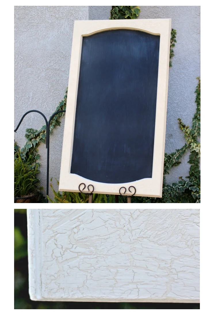 CUPBOARD DOOR CHALKBOARD - LARGE Blank with craqueleur finish - $20 Size: 24"x 40" Customizable for additional fee