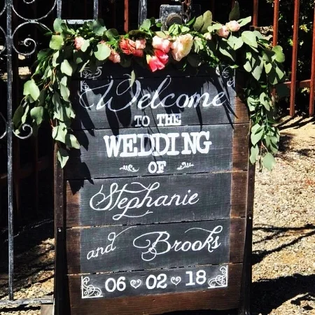 Stephanie & Brooks Wedding Sign