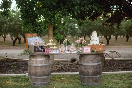 Wine Barrel Table - $125 MORE DETAILS & PICS...