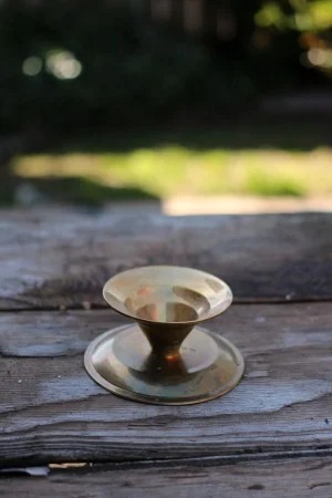 "Faroukh" - 3-1/2” tall - Brass Taper Candlestick Qty Available - 1 RENT FOR $5