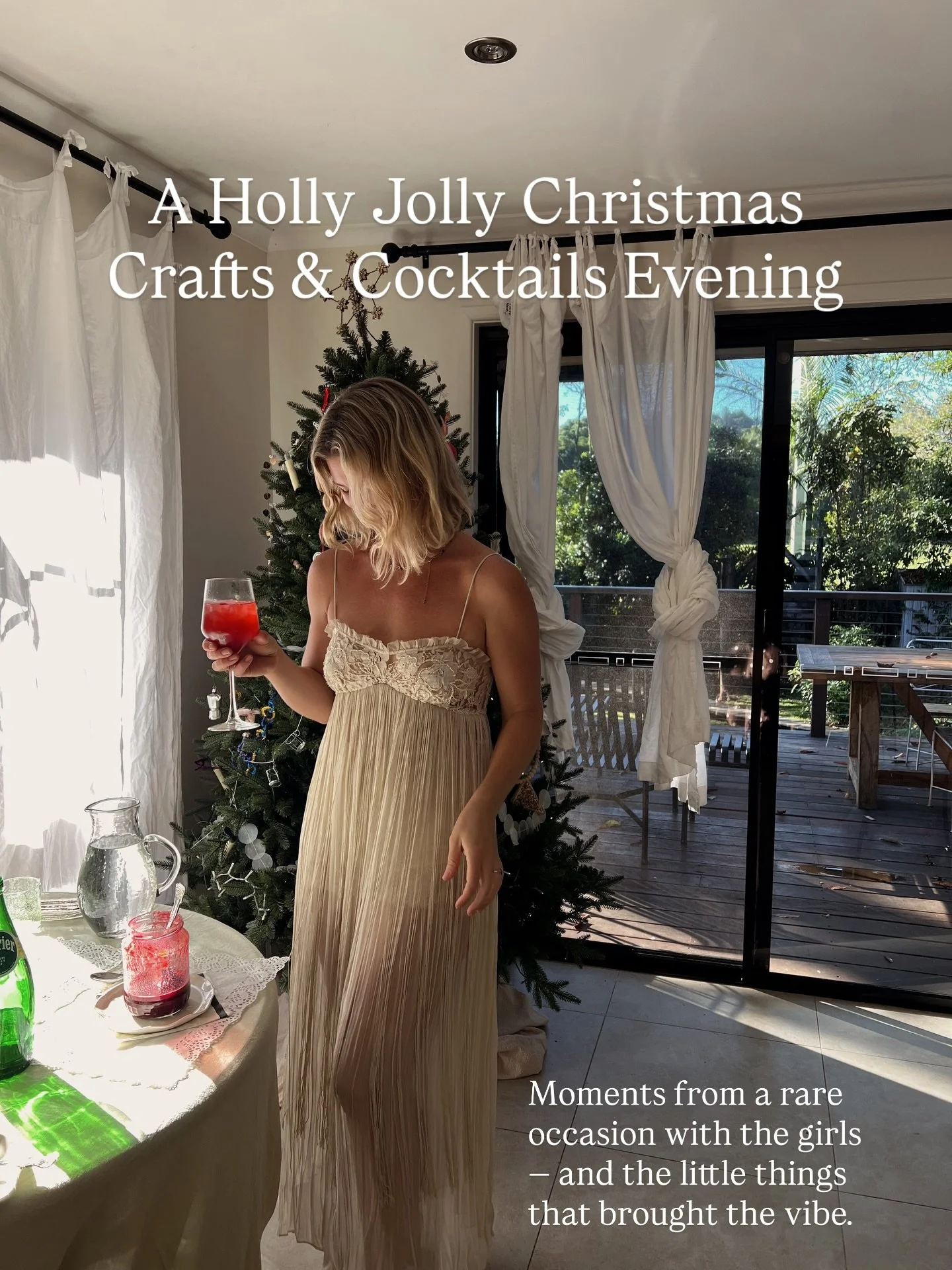 We beaded decorations, painted beeswax candles, and played a *ruthless* game of Christmas Trivia.  Here are some of the little details from a Christmas Crafts &amp; Cocktails evening with a bunch of hot mamas ✨🎀🎄