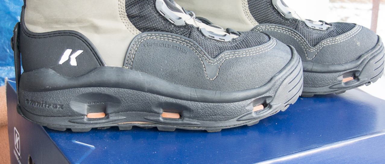 New for 2014 the drain holes along the bottom of the boot are larger to reduce drag as you trek in and out of the water.