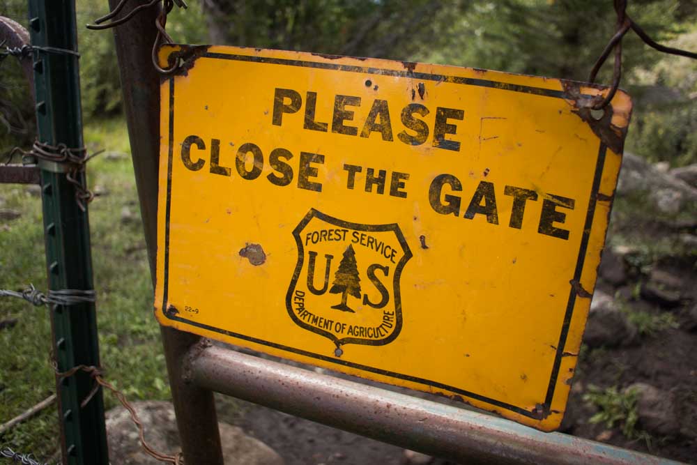 The best section is beyond this gate.