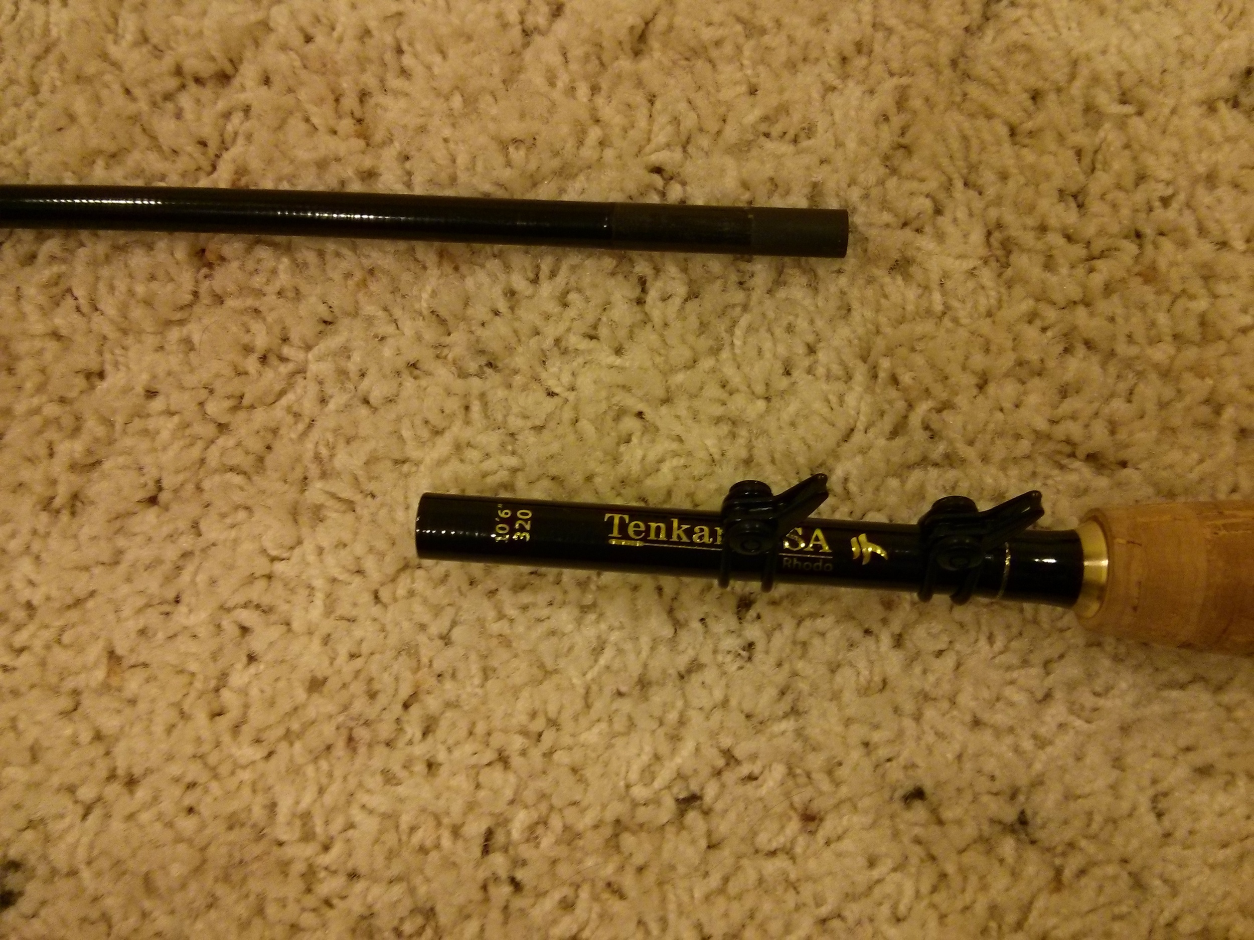 The break looks clean because we tried to salvage the rod piece leftover hoping we could keep fishing this it.