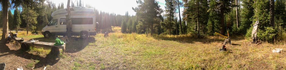 The Vagabox Montana camp
