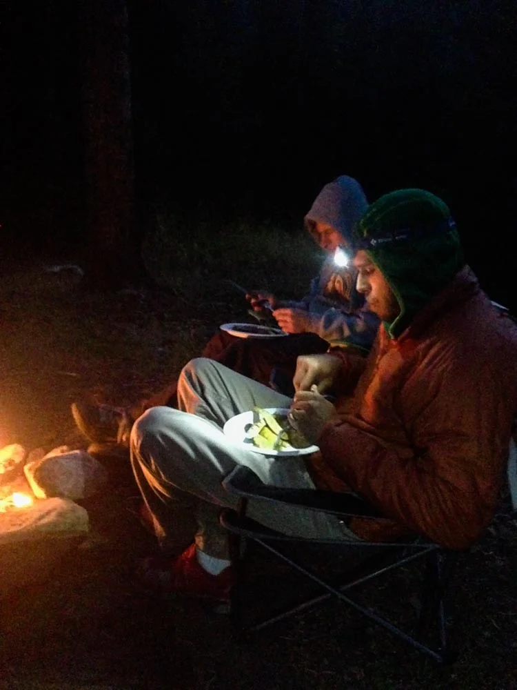 Montana surf and turf - catch and release trout followed by a nice charred steak around the campfire.