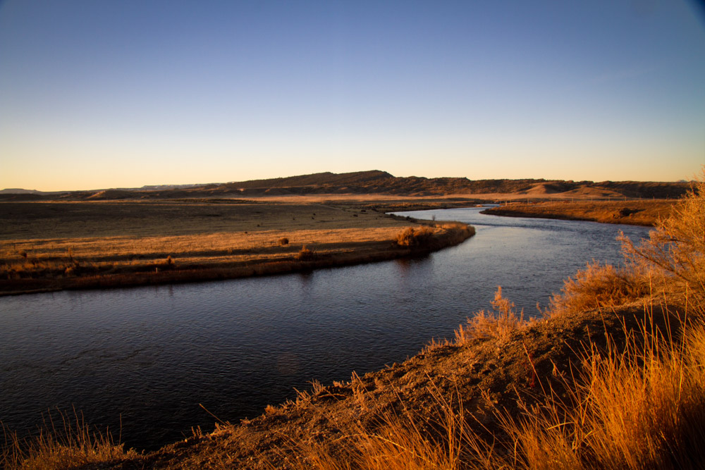 A brief period of solitude on the river.