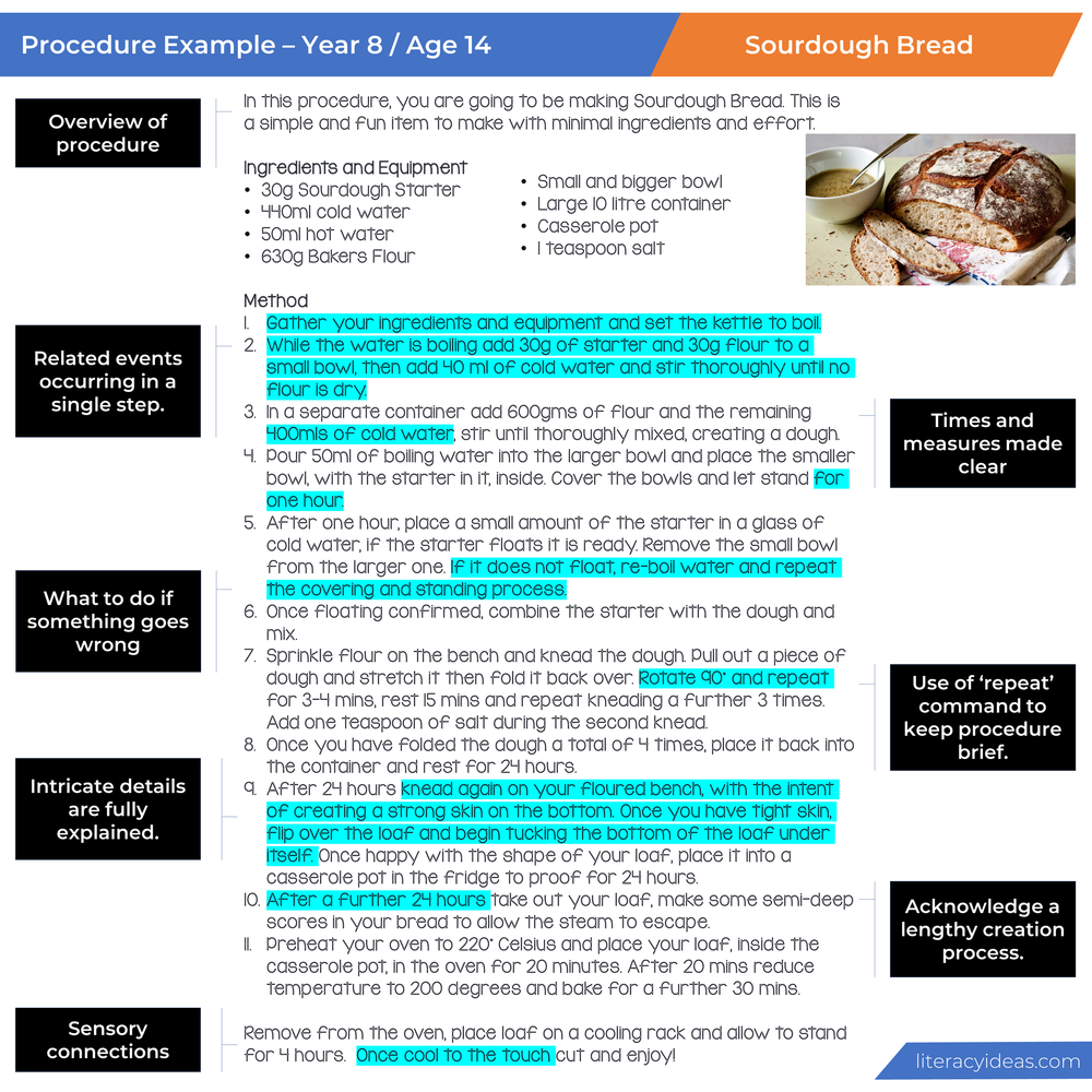 How To Write An Excellent Procedural Text Literacy Ideas