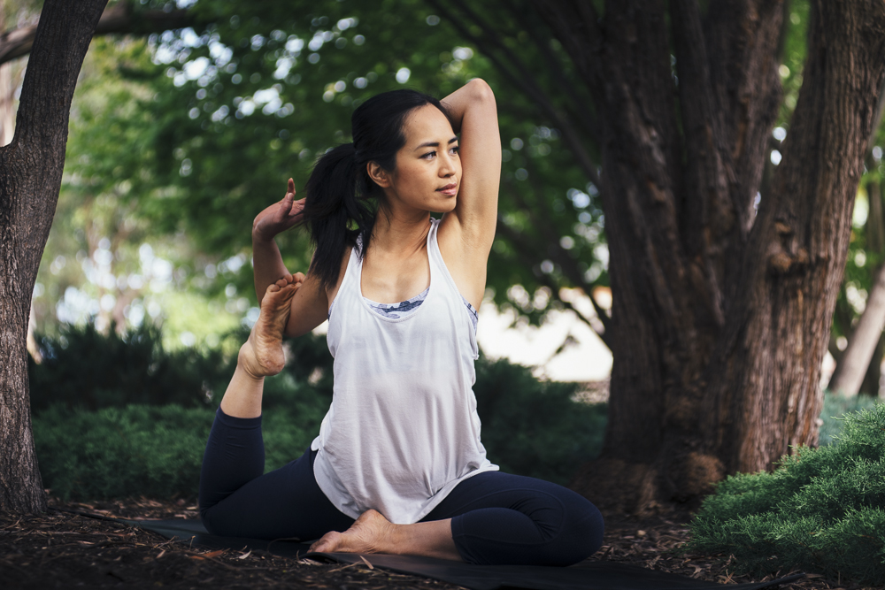 The amazing Yoga teacher Deanne Kong of Yoga Flex and Massage