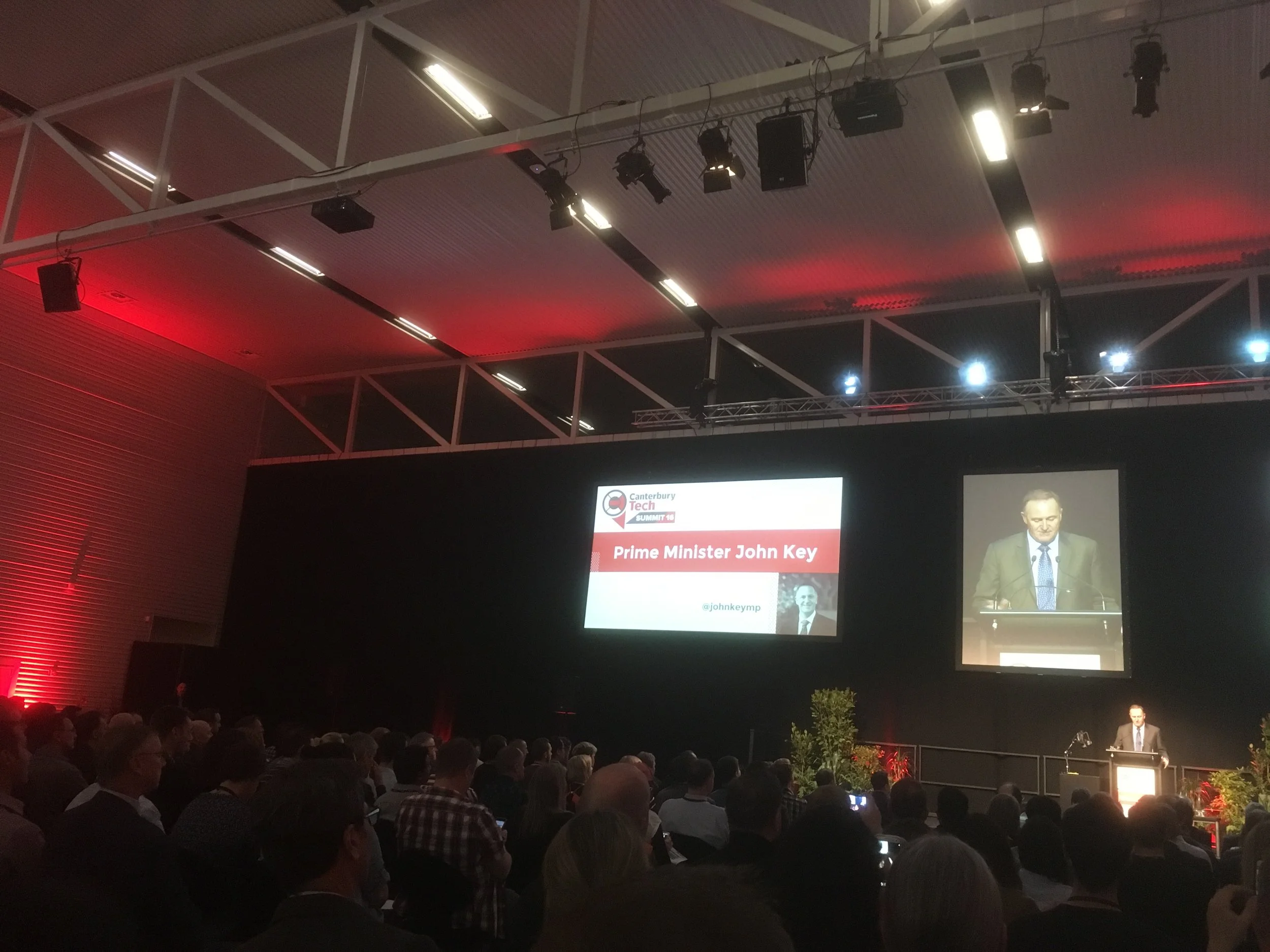 The 'Canterbury Tech Summit' IT conference opened with Prime Minister John Key photo by sunstone
