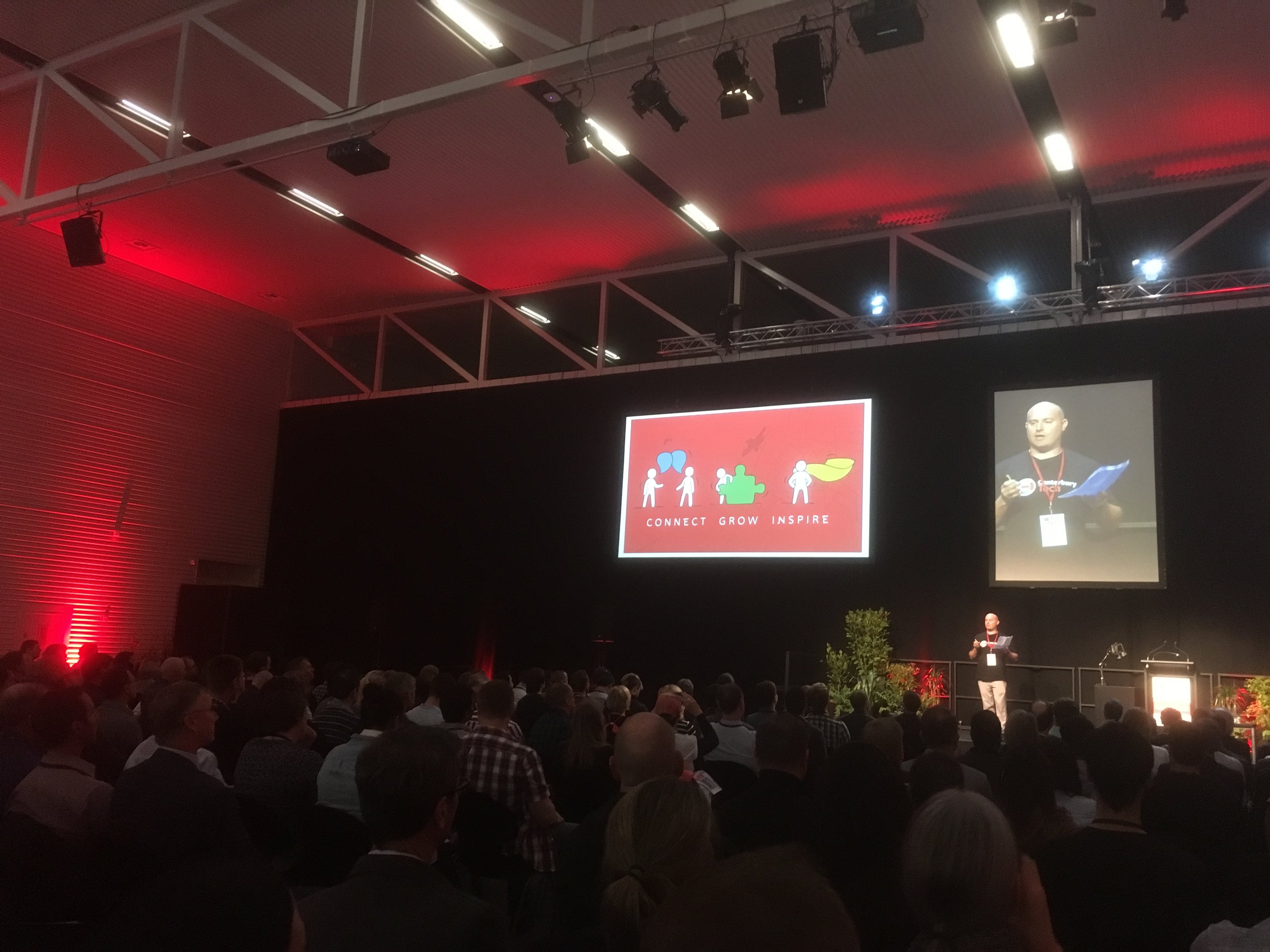 Connect, Grow & Inspire - Michael Trengrove, Chair of Canterbury Tech kicks off presidings photo by sunstone