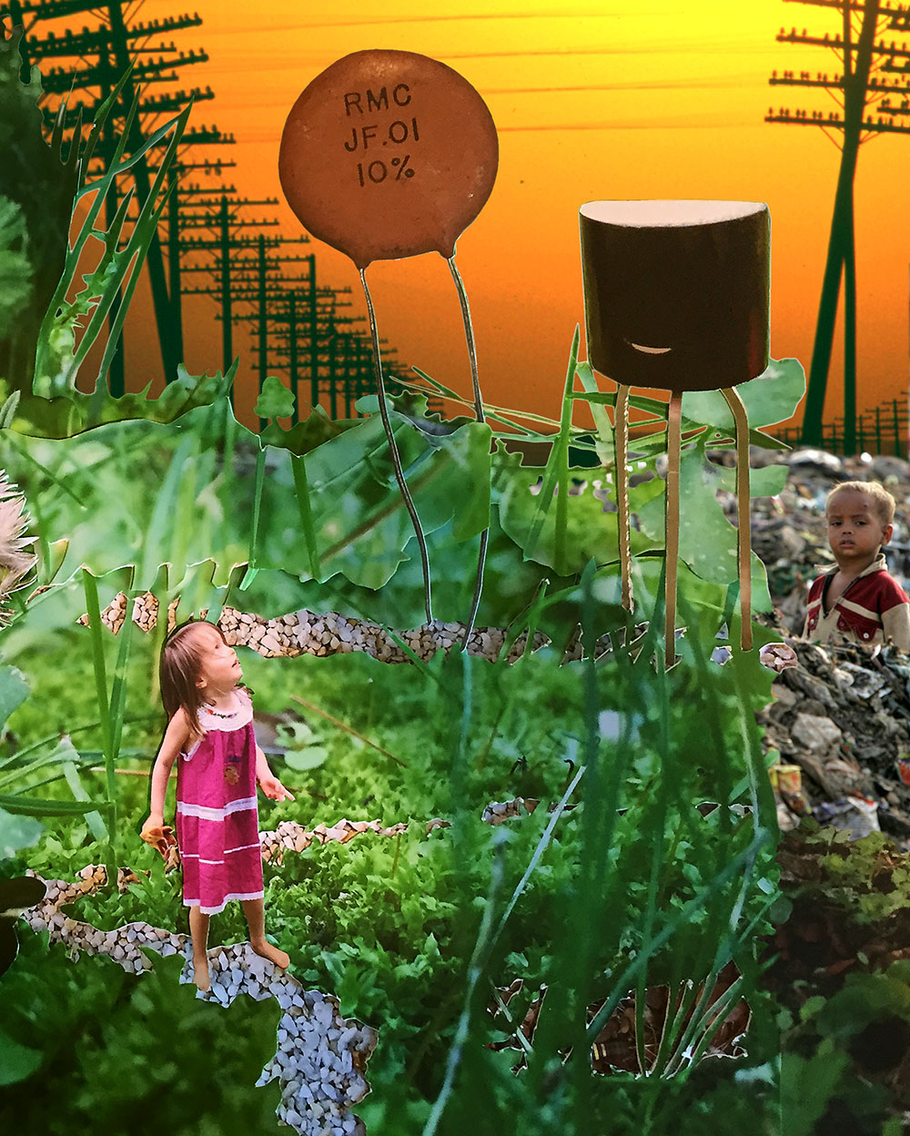 Harbingers, 2015. Digital photo-collage. Kelly Heaton