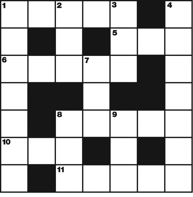 Mini Cryptic Crossword by Guy Campbell. Available weekly