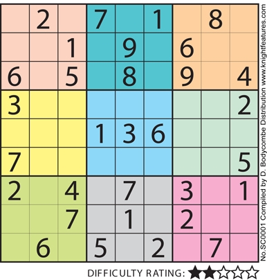 Colour Killer Sudoku — Knight Features
