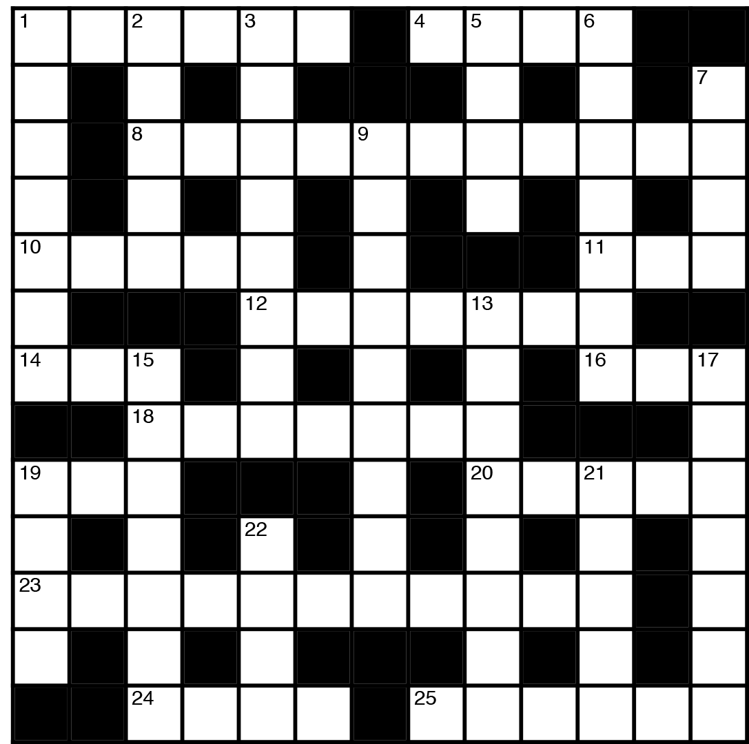 Newstyle Crossword 13x13