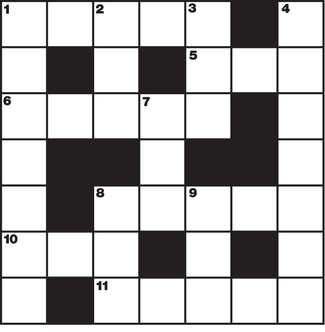 Mini Cryptic Crossword | 7x7 — Knight Features | Content Worth Sharing