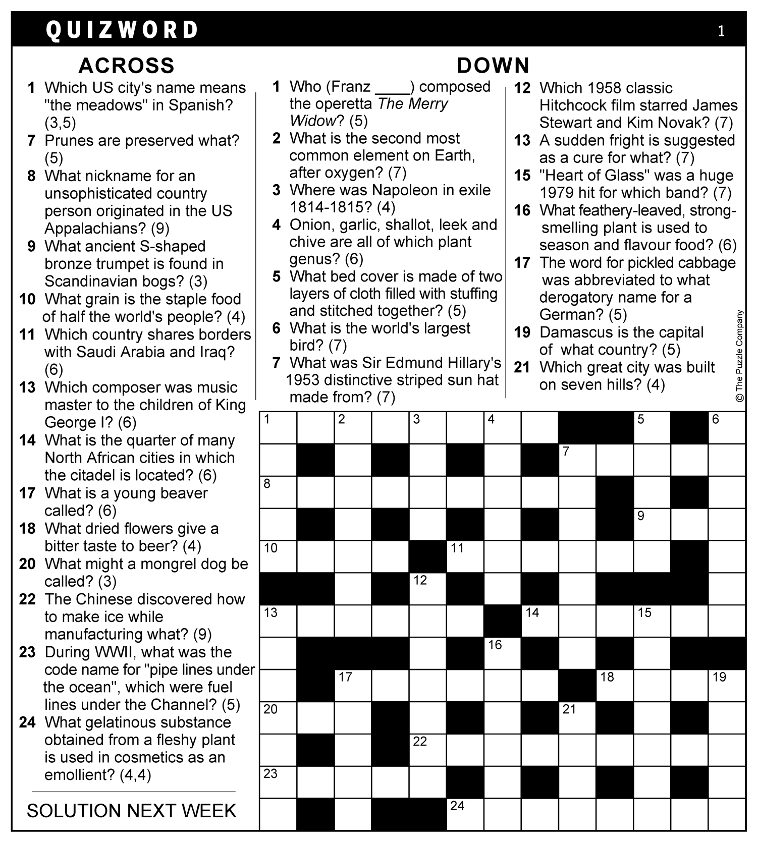Junior Crossword 11x11 Knight Features Content Worth Sharing Junior Crossword 11x11 Knight Features Content Worth Sharing