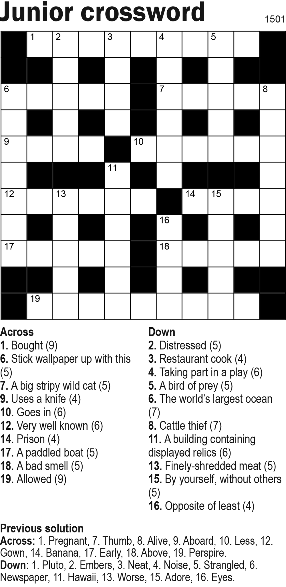 junior-crossword-puzzles-printable