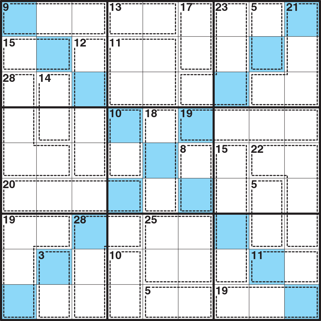 Zero Killer Sudoku 10×10