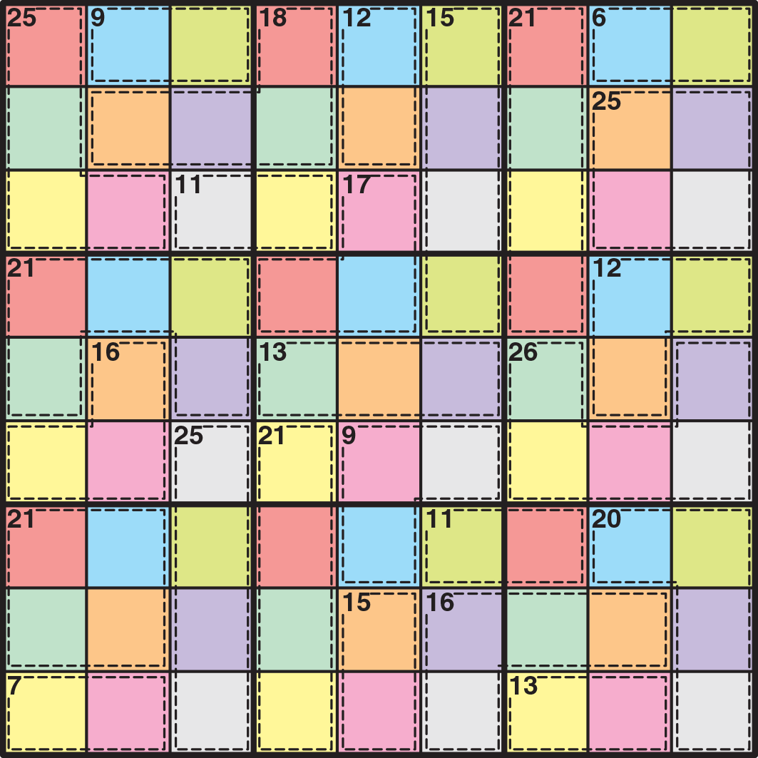 Colour Killer Sudoku — Knight Features