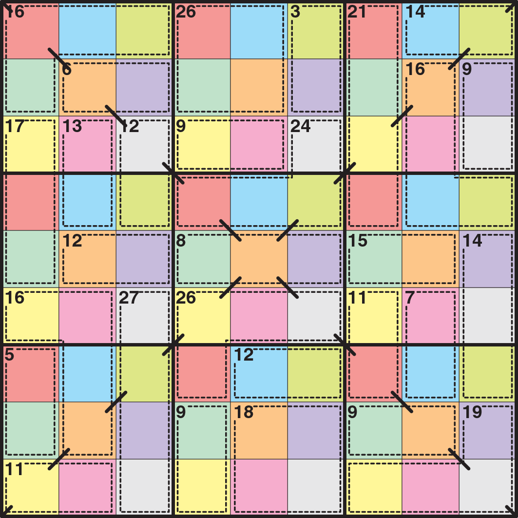 Colour Killer X Sudoku — Knight Features