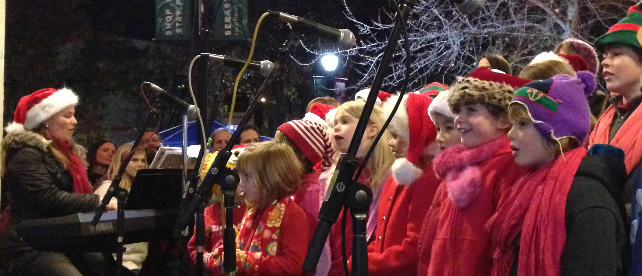 Sebastopol Tree Lighting Ceremony, many years ago!