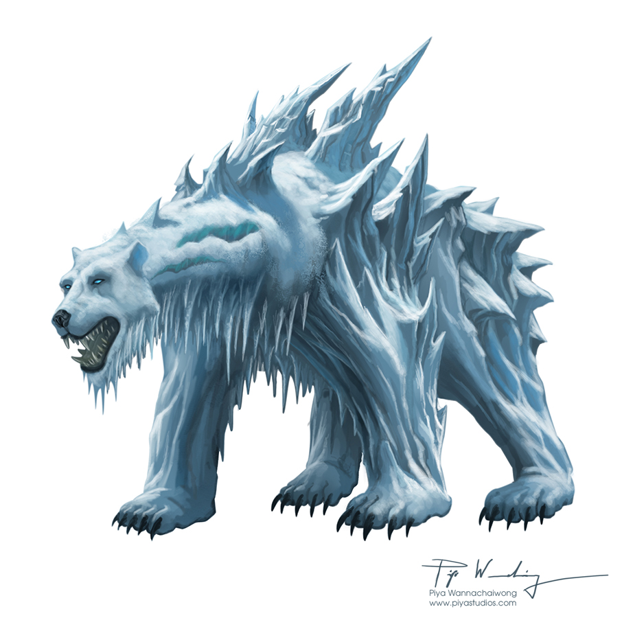 Frozen Polar Bear