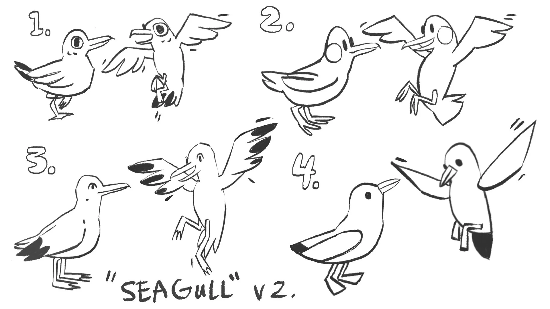 Seagull design variations