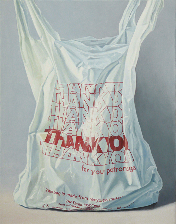  Thank You For Shopping Here  oil on linen - 14” x 18” 