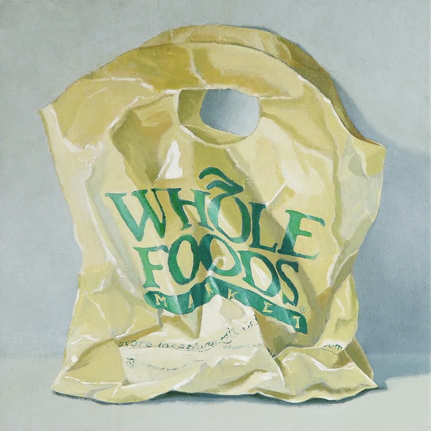 Whole Foods oil on canvas 12" x 12"