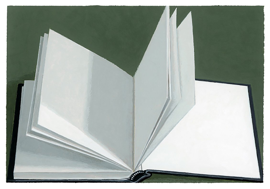  Blank Sketchbook  gouache - 6” x 9” 