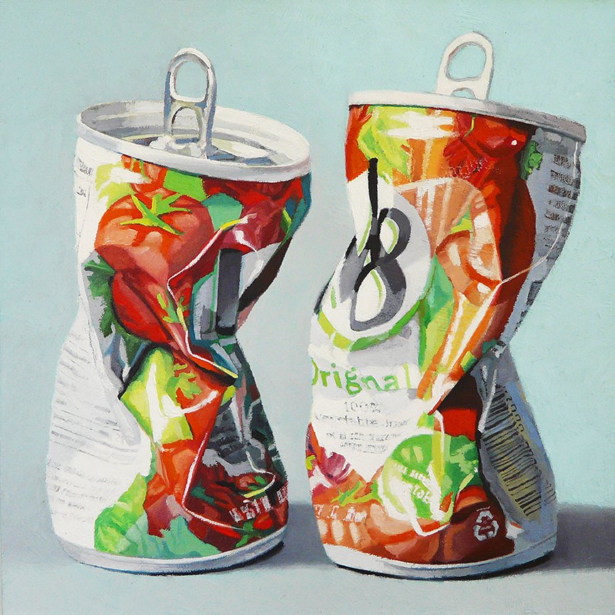  Canned Goodness  oil on panel - 12” x 12” 